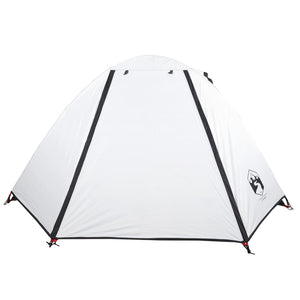 vidaXL Camping Tent 2-Person White Blackout Fabric Waterproof