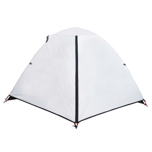 vidaXL Camping Tent 2-Person White Blackout Fabric Waterproof