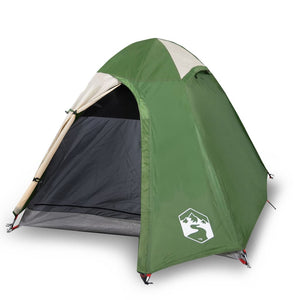 vidaXL Camping Tent Dome 2-Person Green Waterproof