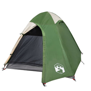 vidaXL Camping Tent Dome 2-Person Green Waterproof