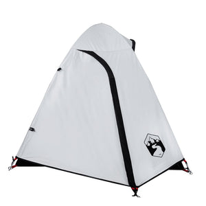 vidaXL Camping Tent Dome 2-Person White Blackout Fabric Waterproof