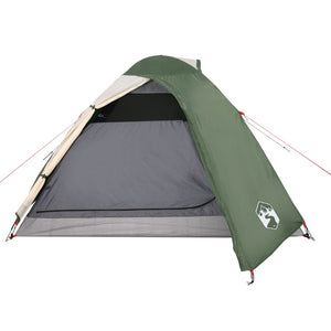 vidaXL Camping Tent Dome 3-Person Green Waterproof