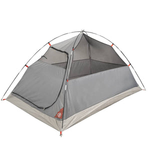 vidaXL Camping Tent Dome 4-Person Grey and Orange Waterproof