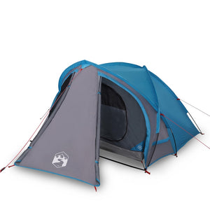 vidaXL Camping Tent Dome 2-Person Blue Waterproof