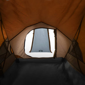 vidaXL Camping Tent Dome 2-Person Grey and Orange Waterproof