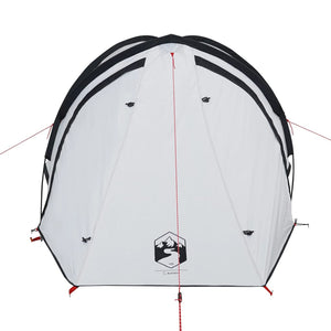 vidaXL Camping Tent Dome 2-Person White Blackout Fabric Waterproof