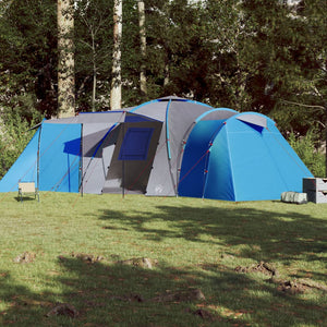 vidaXL Family Tent Dome 12-Person Blue Waterproof