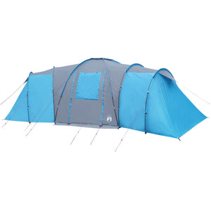 vidaXL Family Tent Dome 12-Person Blue Waterproof