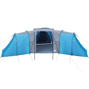 vidaXL Family Tent Dome 12-Person Blue Waterproof