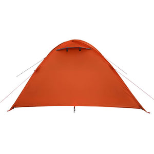 vidaXL Camping Tent Dome 4-Person Grey and Orange Waterproof