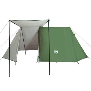 vidaXL Camping Tent 3-Person Green Waterproof