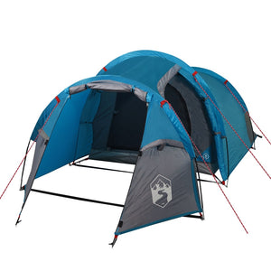 vidaXL Camping Tent Tunnel 2-Person Blue Waterproof