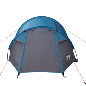 vidaXL Camping Tent Tunnel 2-Person Blue Waterproof