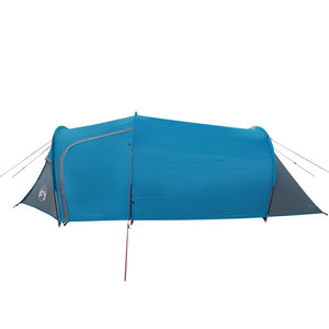 vidaXL Camping Tent Tunnel 2-Person Blue Waterproof