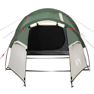 vidaXL Camping Tent Tunnel 3-Person Green Waterproof