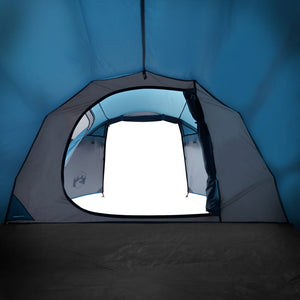 vidaXL Camping Tent Tunnel 3-Person Blue Waterproof