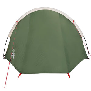 vidaXL Camping Tent Tunnel 4-Person Green Waterproof