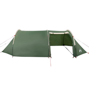 vidaXL Camping Tent Tunnel 4-Person Green Waterproof