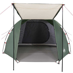 vidaXL Camping Tent Tunnel 4-Person Green Waterproof