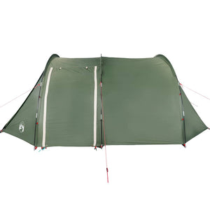 vidaXL Camping Tent Tunnel 4-Person Green Waterproof