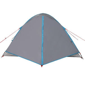 vidaXL Camping Tent Dome 3-Person Blue Waterproof