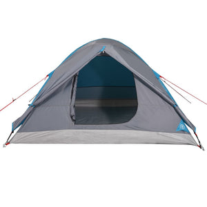 vidaXL Camping Tent Dome 3-Person Blue Waterproof