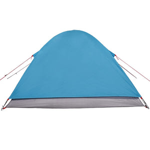 vidaXL Camping Tent Dome 3-Person Blue Waterproof