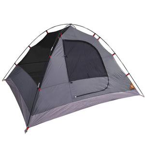 vidaXL Camping Tent Dome 3-Person Orange Waterproof