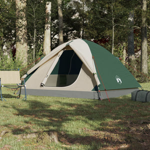 vidaXL Camping Tent Dome 6-Person Green Waterproof