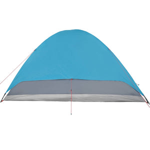 vidaXL Camping Tent Dome 6-Person Blue Waterproof