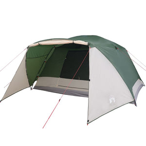 vidaXL Family Tent with Porch 6-Person Green Waterproof