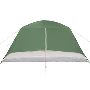 vidaXL Family Tent with Porch 6-Person Green Waterproof