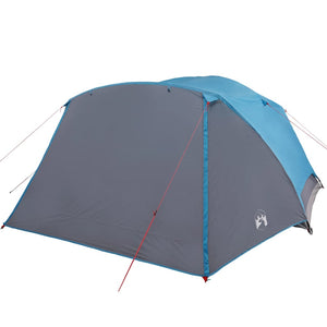 vidaXL Family Tent with Porch 6-Person Blue Waterproof