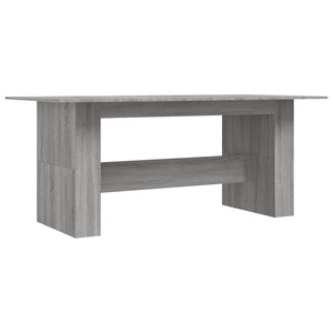 vidaXL Dining Table Grey Sonoma 180x90x76 cm Engineered Wood