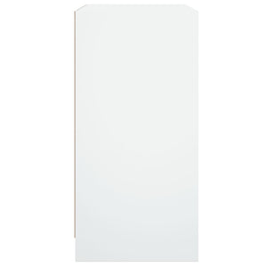 vidaXL Side Cabinet with Glass Doors White 68x37x75.5 cm