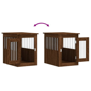 vidaXL Dog Crate Furniture Brown Oak 45x62x59 cm Engineered Wood