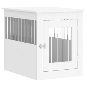 vidaXL Dog Crate Furniture White 55x75x65 cm Engineered Wood