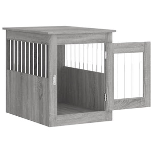 vidaXL Dog Crate Furniture Grey Sonoma 55x75x65 cm Engineered Wood