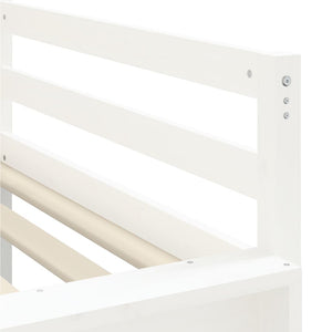 vidaXL Kids' Loft Bed with Tunnel without Mattress White&Black 80x200cm