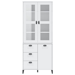 vidaXL Highboard VIKEN White 80x40x190 cm Solid Wood Pine