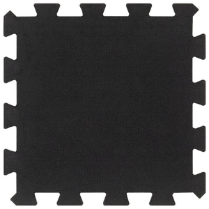 vidaXL Rubber Floor Tiles 4 pcs Black 16 mm 30x30 cm