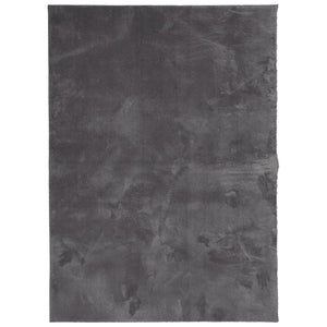 vidaXL Rug HUARTE Short Pile Soft and Washable Anthracite 160x230 cm