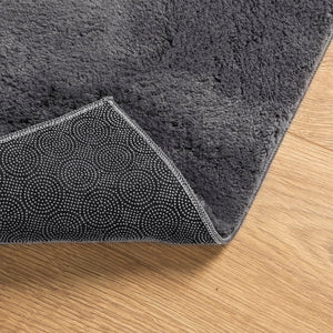 vidaXL Rug HUARTE Short Pile Soft and Washable Anthracite 160x230 cm