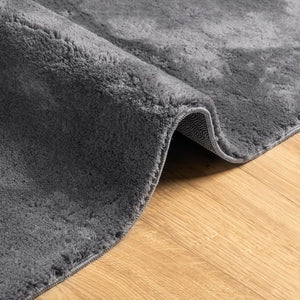 vidaXL Rug HUARTE Short Pile Soft and Washable Anthracite 160x230 cm