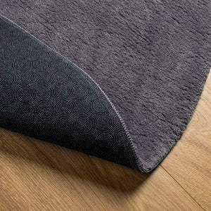 vidaXL Rug HUARTE Short Pile Soft and Washable Anthracite Ø 160 cm