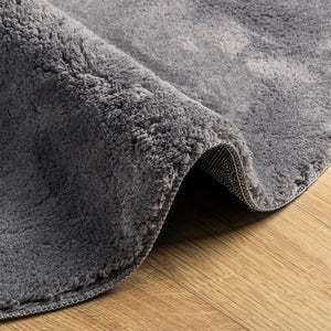 vidaXL Rug HUARTE Short Pile Soft and Washable Anthracite Ø 160 cm