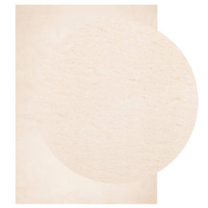 vidaXL Rug HUARTE Short Pile Soft and Washable Beige 140x200 cm