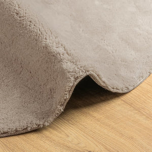 vidaXL Rug HUARTE Short Pile Soft and Washable Sand Ø 80 cm