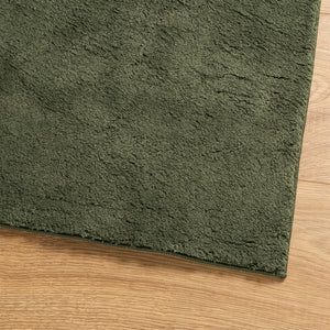 vidaXL Rug HUARTE Short Pile Soft and Washable Forest Green 140x200 cm