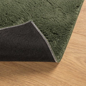 vidaXL Rug HUARTE Short Pile Soft and Washable Forest Green 140x200 cm